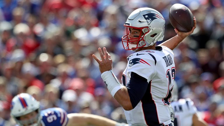 Tom Brady tuvo un día muy tranquilo con solo 150 yardas y sin touchdowns.