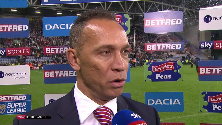 Wigan head coach Adrian Lam was left to rue a slow start as the defending champions were dethroned by Salford