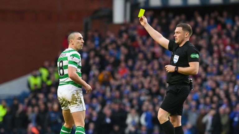 El Celtic no estaba contento con el árbitro John Beaton después de su derrota en Ibrox la temporada pasada 