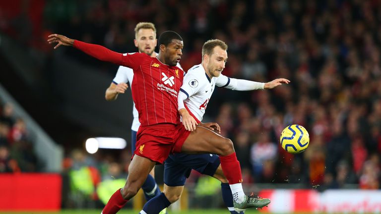 Christian Eriksen lost all four of his duels on the right flank