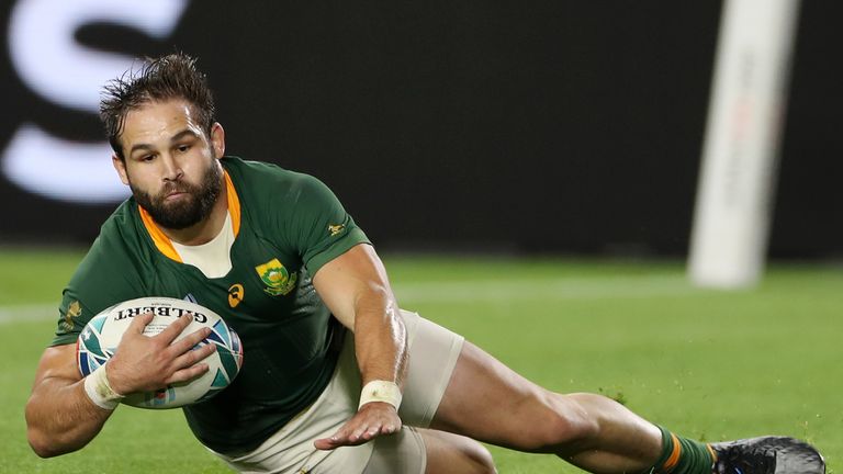 Cobus Reinach scored a hat-trick as South Africa put away Canada in Kobe