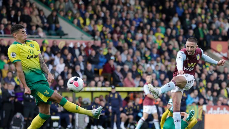 Conor Hourihane scores Villa's fourth goal