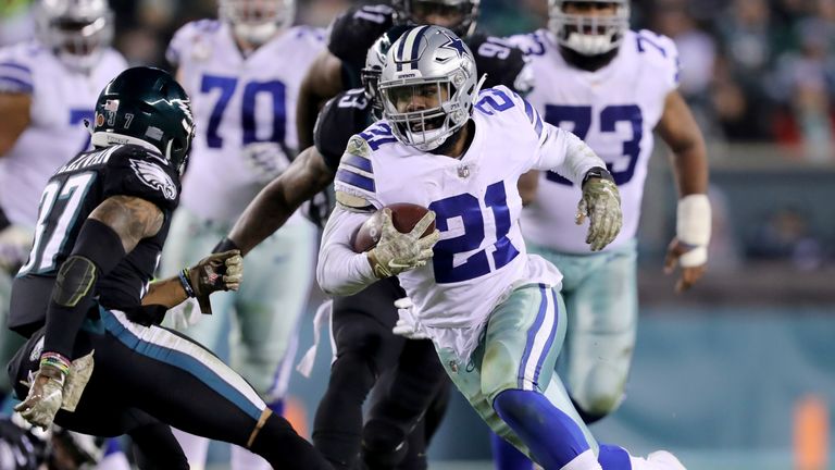 Ezekiel Elliott ha destruido a las Águilas en reuniones recientes