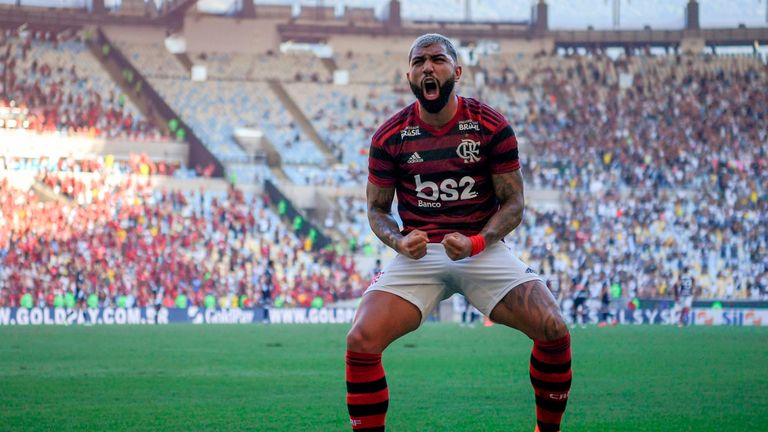 Gabriel Barbosa has bagged 19 goals in 20 top-flight appearances in Brazil.