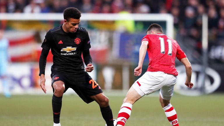 Mason Greenwood spurned United's best opening of the first half