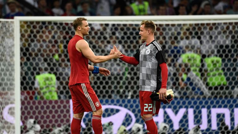 Manuel Neuer and Marc-Andre Ter Stegen are locked in a battle for Germany's No 1 spot