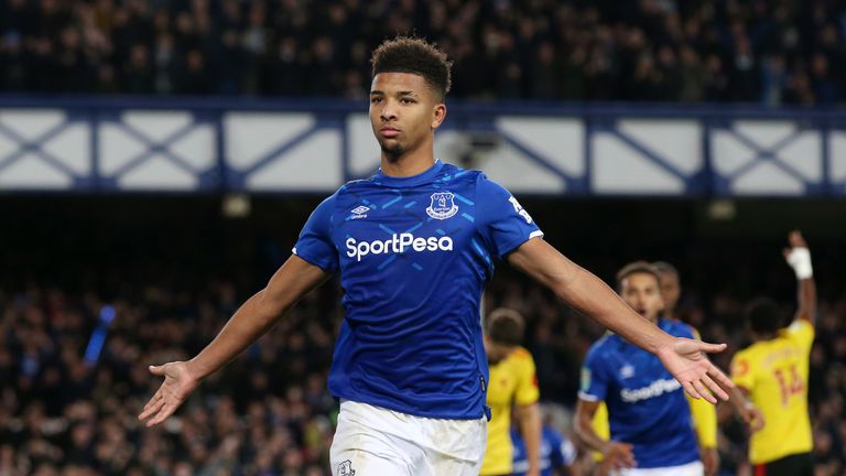 Holgate scored the opener at Goodison Park