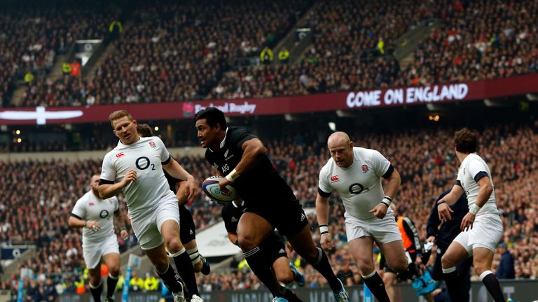 Julian Savea scored two tries against England in 2013