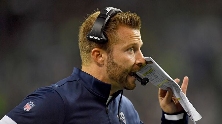 Sean McVay llevó a los Rams al Super Bowl la temporada pasada, pero han tenido problemas este año.