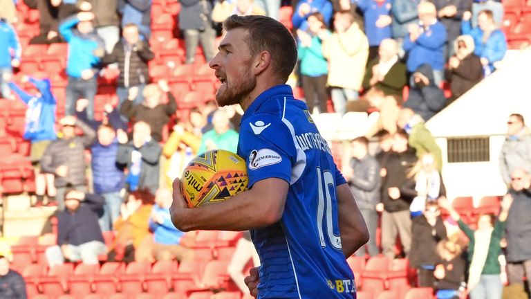 St Johnstone’s David Wotherspoon scored twice