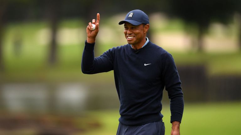 Tiger Woods jugó en The Challenge: Japan Skins el lunes