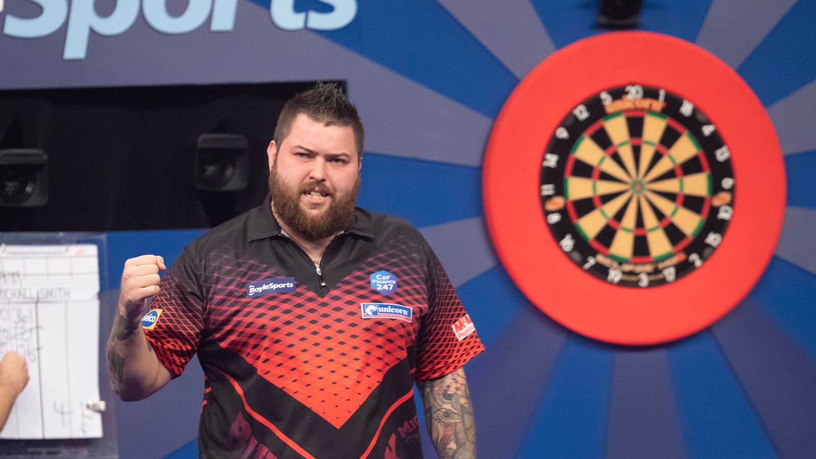 Grand Slam of Darts Michael Smith dazzles to seal secondround spot Darts News Sky Sports