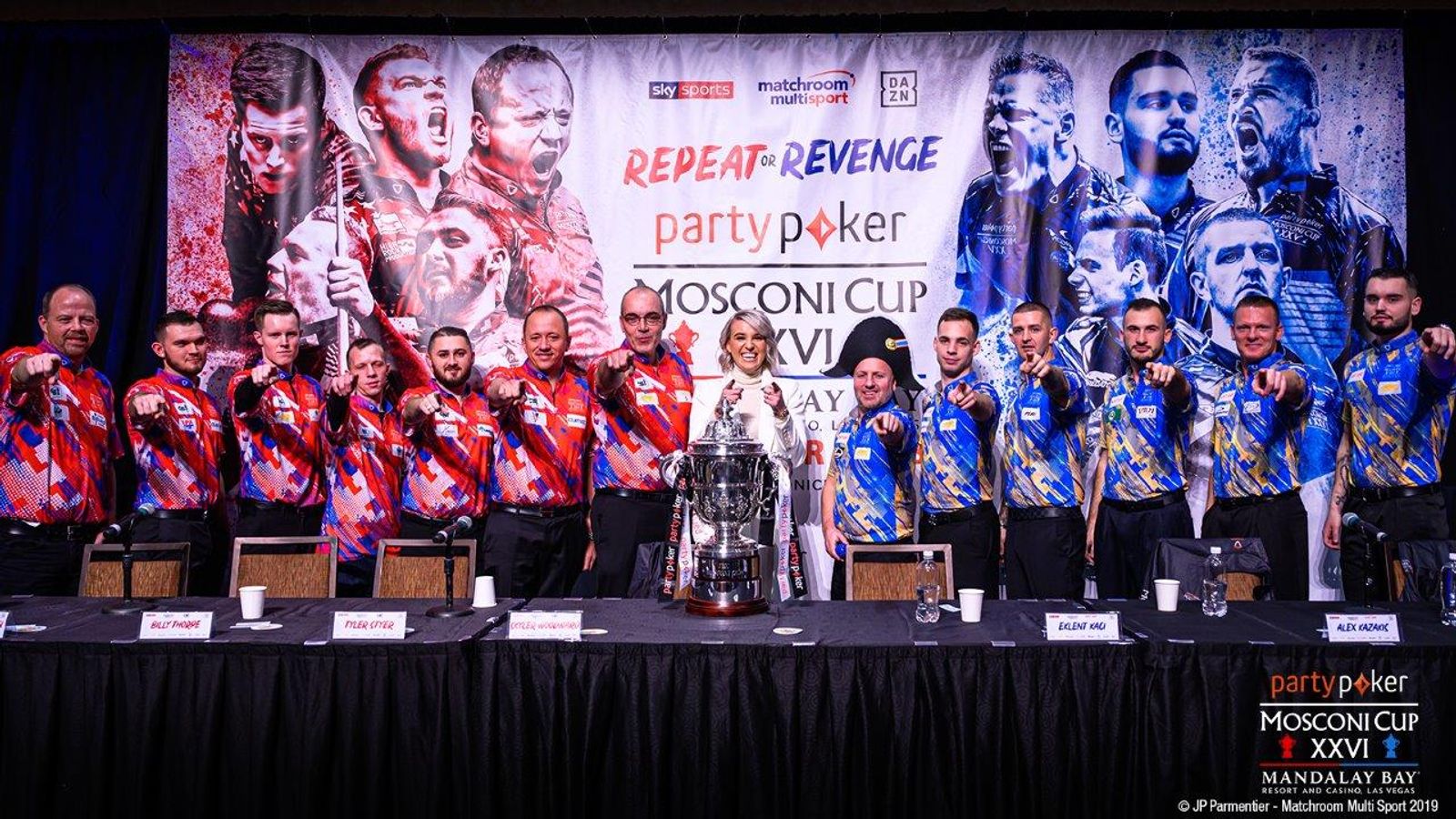 Team USA and Europe embroiled in war of words at Mosconi Cup preevent