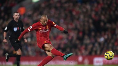Fabinho's opener quickly followed the controversial decision not to award Man City a penalty
