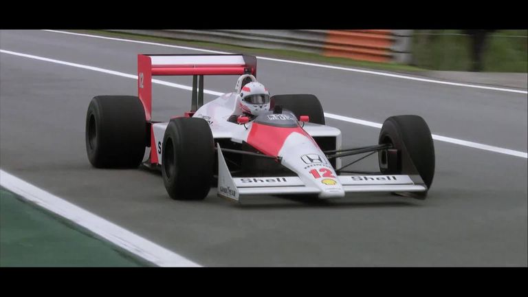 Martin Brundle finally gets to drive the F1 car he has always most wanted to - the iconic McLaren MP4/4 as raced by Ayrton Senna and Alain Prost in 1988.