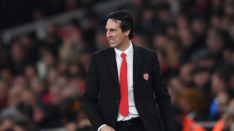 Emery is facing questions over his future at Arsenal