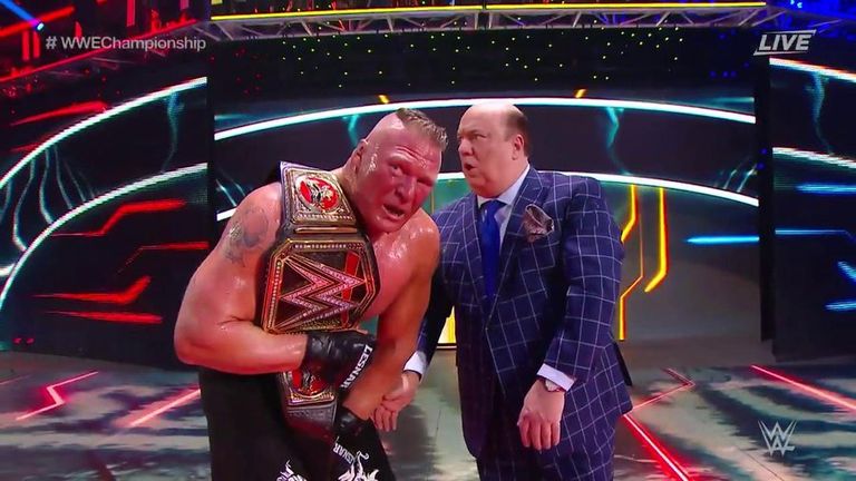 Brock Lesnar sobrevivió a un susto en su lucha por el título de la WWE contra Rey Mysterio