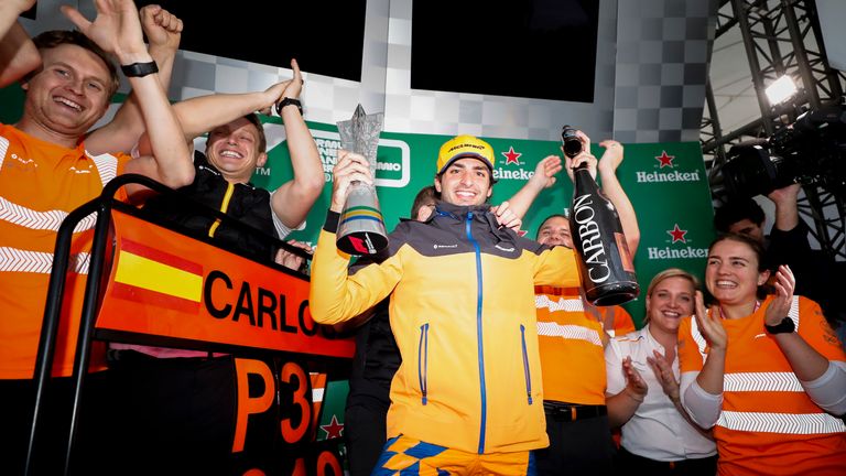 Carlos Sainz Jr Primer Podio con McLaren Gran Premio de Brasil 2019 Fórmula 1