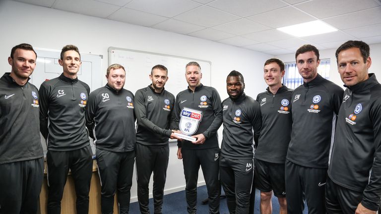 Darren Ferguson won the League One Manager of the Month award for October