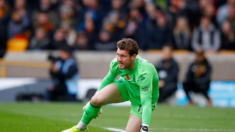 Jed Steer was injured eight minutes into his first Premier League appearance of the season