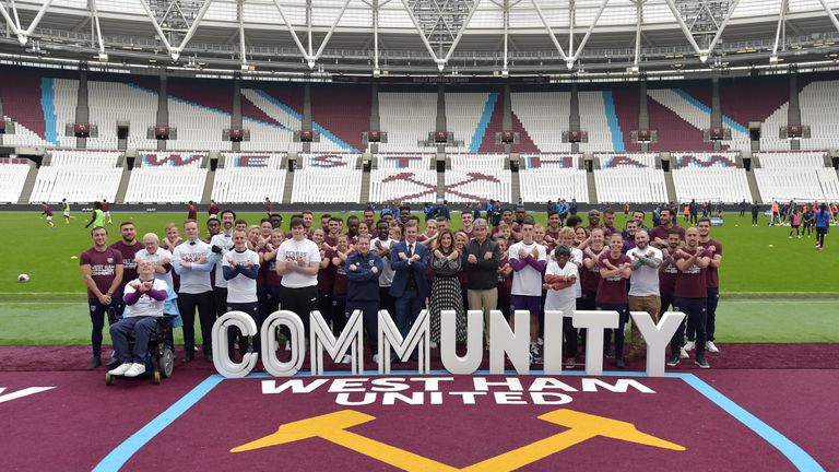 West Ham's Players' Project is celebrating its one-year anniversary. (pic: WHUFC)