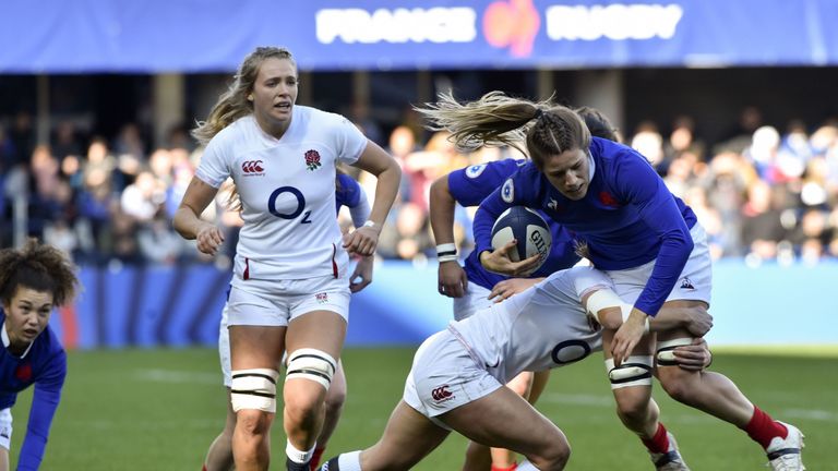 Highlights of England Women's 20-10 win over France Ladies at Clermont's Stade Marcel Michelin