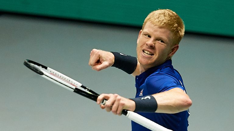 Kyle Edmund gave Great Britain the perfect start to their Davis Cup quarter-final against Germany