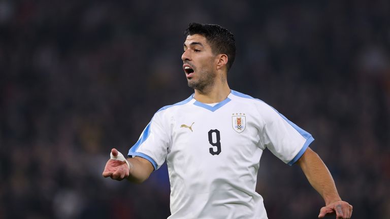 Suarez featured for Uruguay against Hungary and Argentina over the international break