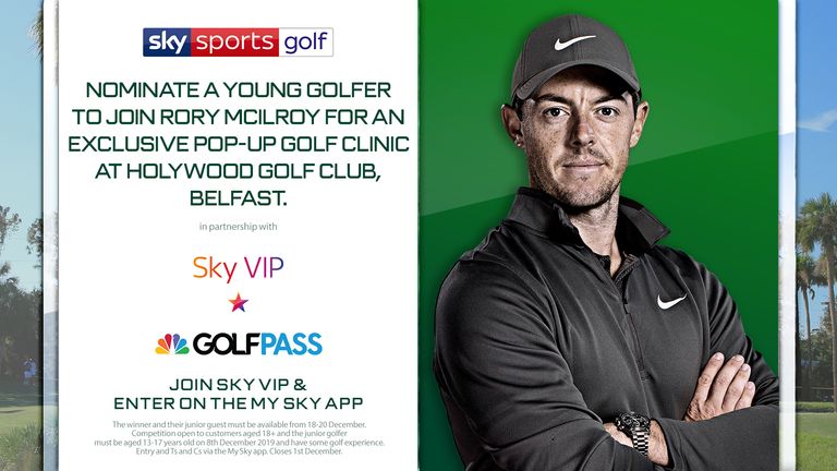 Join Rory McIlroy for an exclusive Pop-Up GOLF clinic