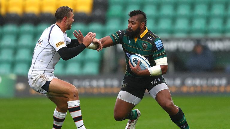Taqele Naiyaravoro has been a force as Northampton top the Premiership three weeks in