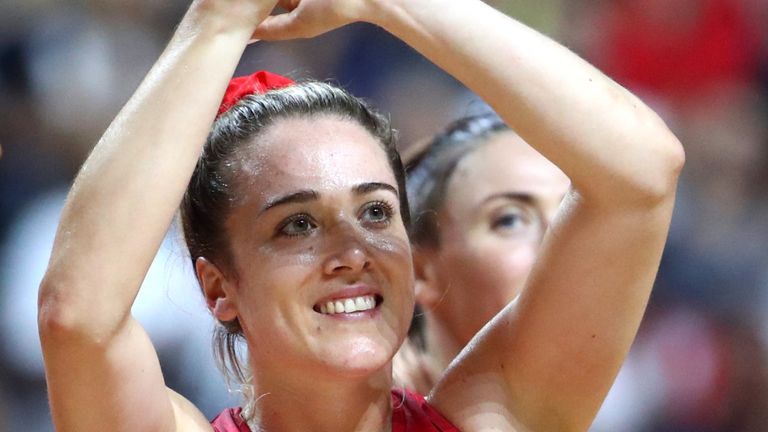 The England international wants to be a role model for others in netball