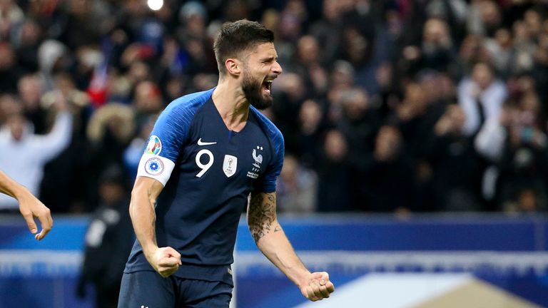 Giroud has played a key role for France during his time at Chelsea