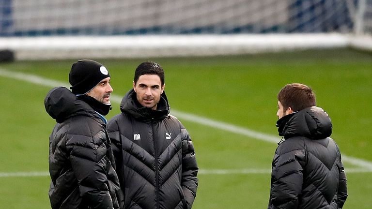 Arteta has worked under Pep Guardiola at Manchester City since 2016