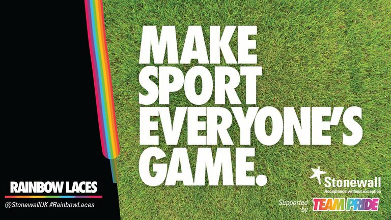 La campaña Rainbow Laces tiene como objetivo crear conciencia sobre la inclusión LGBT + en todo el deporte
