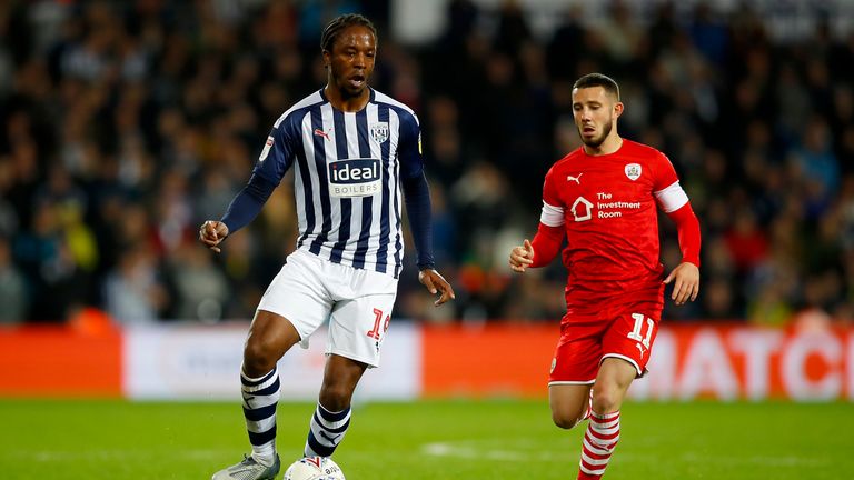 West Brom midfielder Romaine Sawyers