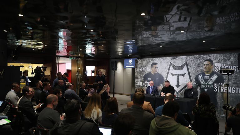 Williams addresses the world's media