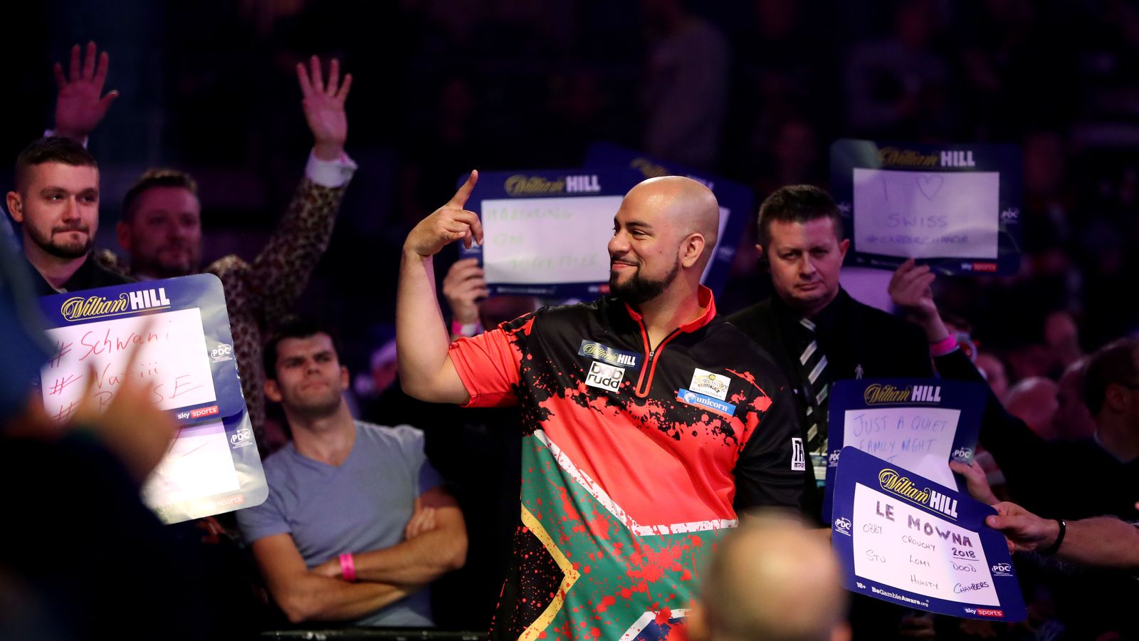 Devon Petersen on his famous walkon song and dance Darts News Sky