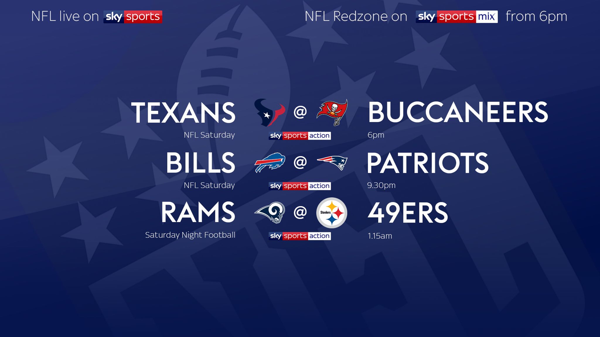 How to watch NFL in the UK, Playoff fixtures on TV, Sky Sports, Channel 5