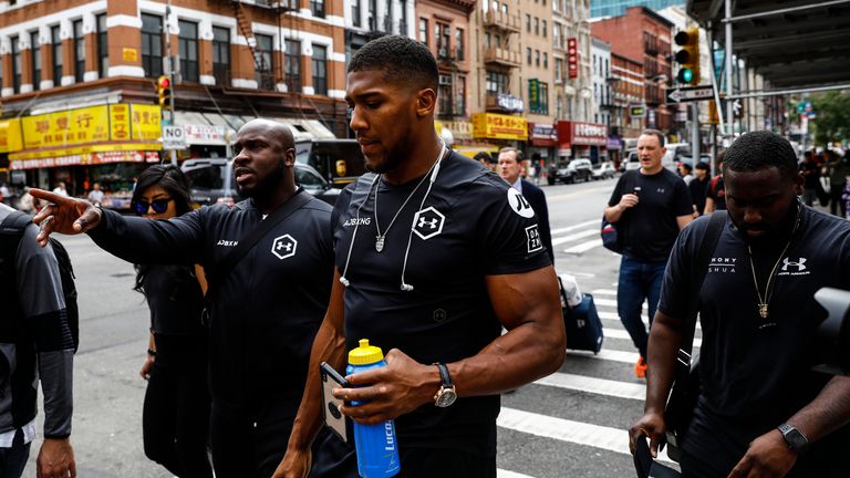 Anthony Joshua lost his belts in New York in June