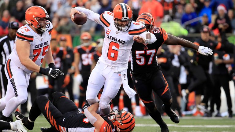 El mariscal de campo Baker Mayfield dio un paso atrás en su segunda temporada.