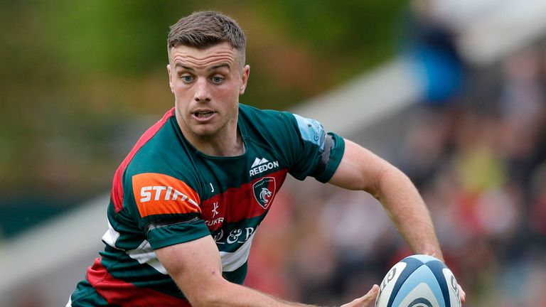 George Ford, playing for the Leicester Tigers