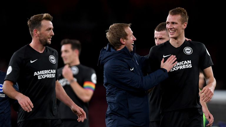 Graham Potter has forged a strong relationship with the Brighton players