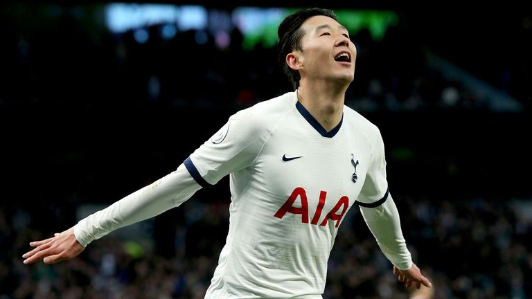 Son celebrates his stunner