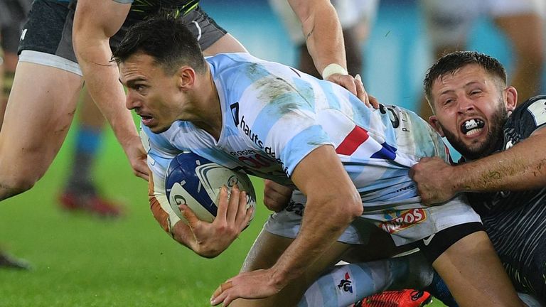 Juan Imhoff doubled up for Racing 92 in the win over Ospreys