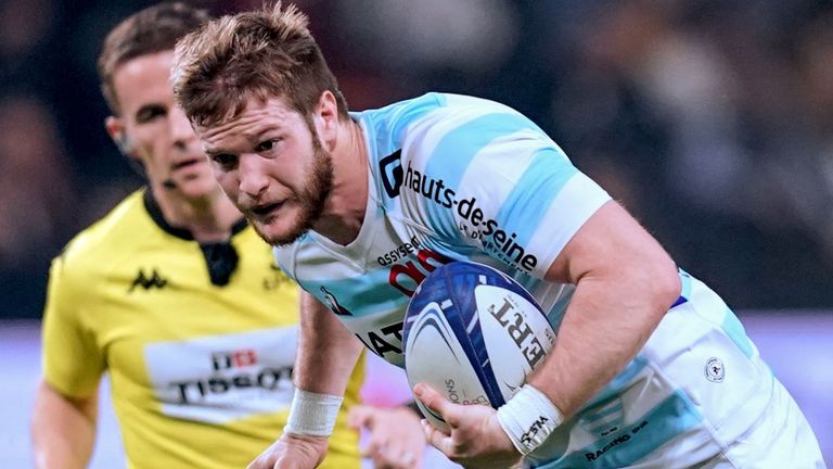 Louis Dupichot was among the first-half try-scorers for Racing