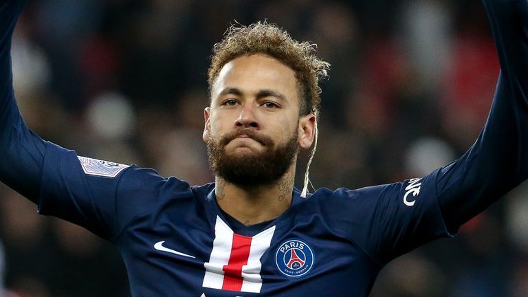 Neymar ha marcado ocho goles en 10 partidos de la Ligue 1 para el PSG este período
