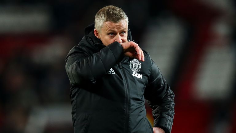 Ole Gunnar Solskjaer reacts after another draw - this time against Aston Villa