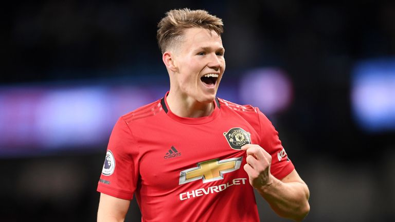 Scott McTominay has featured in 14 of Manchester United's top-flight matches this term
