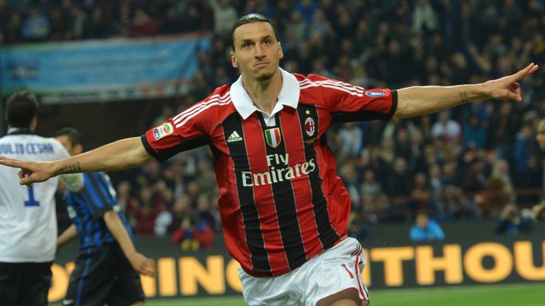 Zlatan Ibrahimovic marcó 56 goles en 85 apariciones durante sus dos temporadas con el AC Milan