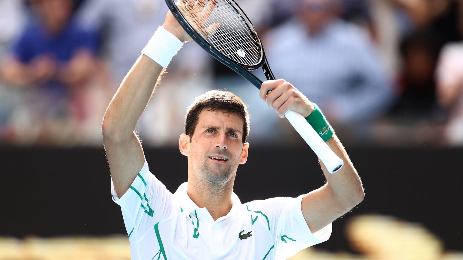 Novak Djokovic / Australian Open Novak Djokovic equipment change leads